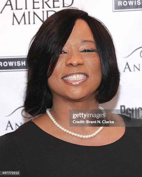 Author Evie T. McDuff attends the New York premiere of "Altered Minds" held at the Helen Mills Theater on November 18, 2015 in New York City.