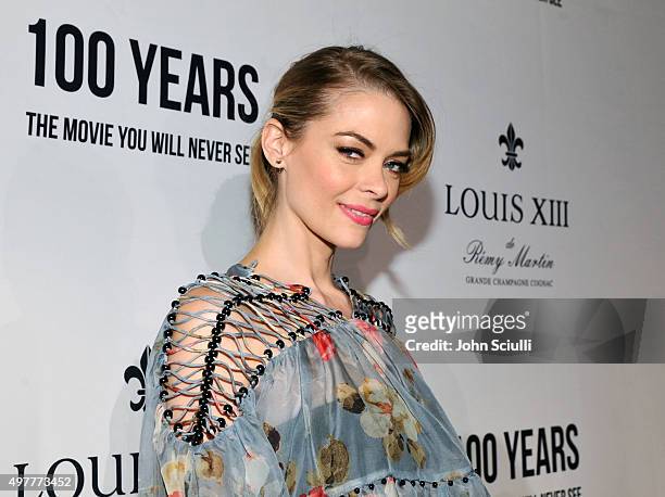 Actress Jaime King attends Louis XIII Celebration of "100 Years" The Movie You Will Never See, starring John Malkovich at a private residence on...