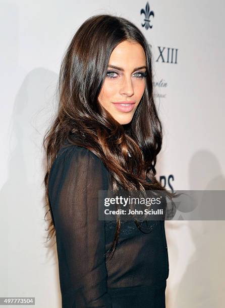 Actress Jessica Lowndes attends Louis XIII Celebration of "100 Years" The Movie You Will Never See, starring John Malkovich at a private residence on...