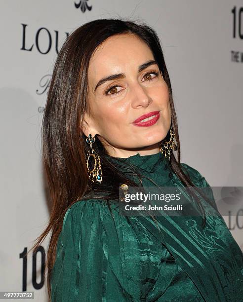 Actress Ana de la Reguera attends Louis XIII Celebration of "100 Years" The Movie You Will Never See, starring John Malkovich at a private residence...