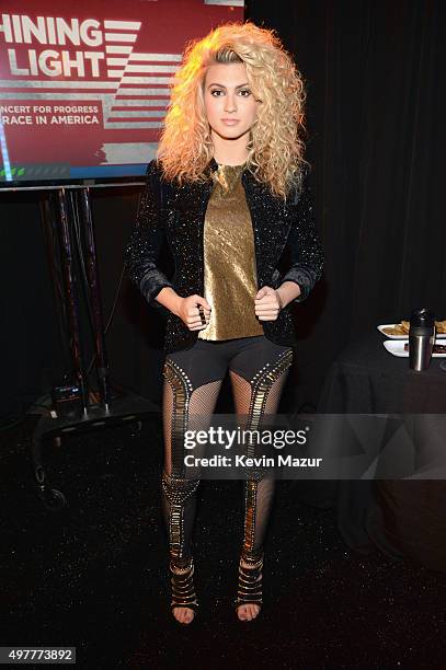 Recording artist Tori Kelly attends A+E Networks "Shining A Light" concert at The Shrine Auditorium on November 18, 2015 in Los Angeles, California.