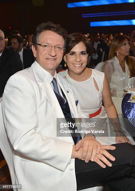 President & CEO of the Latin Academy of Recording Arts & Sciences Gabriel Abaroa Jr. And Lorenza Abaroa attend the 2015 Latin GRAMMY Person of the...