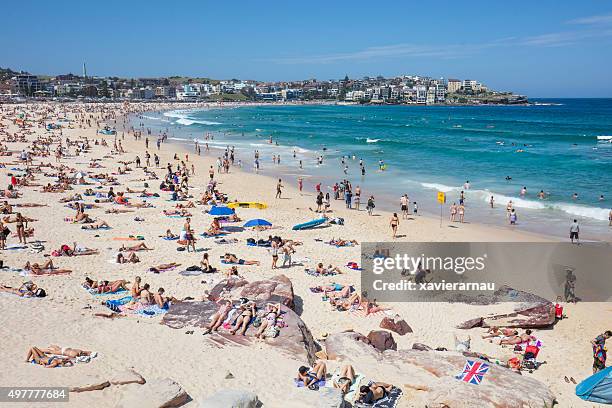 strand bondi beach - sydney beaches stock-fotos und bilder