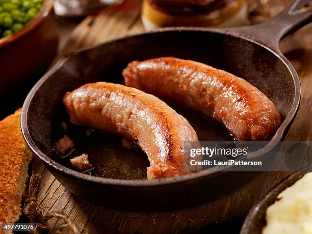 bangers, mash and a beer - english culture stock pictures, royalty-free photos & images