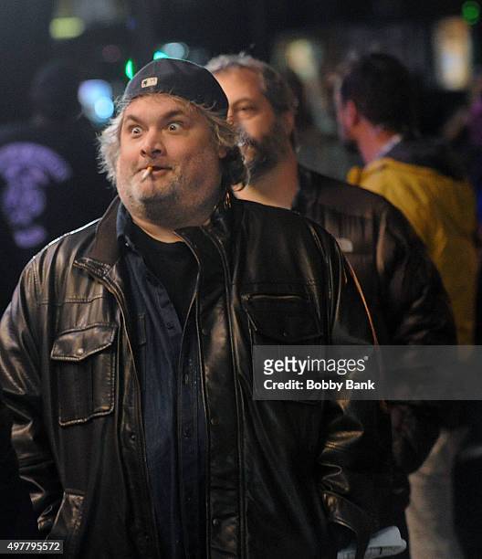 Comedian Artie Lange on the set of HBO's pilot "Crashing" on November 18, 2015 in New York City.