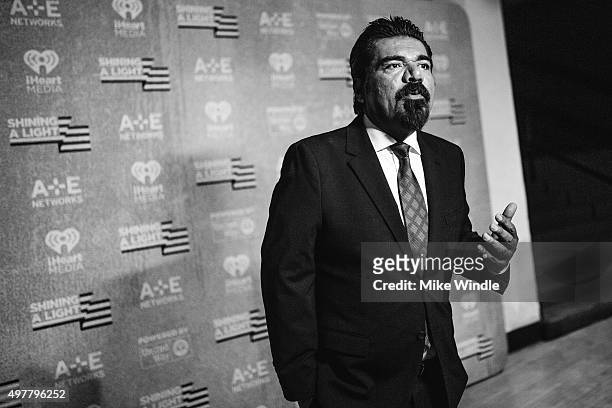 George Lopez attends A+E Networks 'Shining A Light' concert at The Shrine Auditorium on November 18, 2015 in Los Angeles, California.