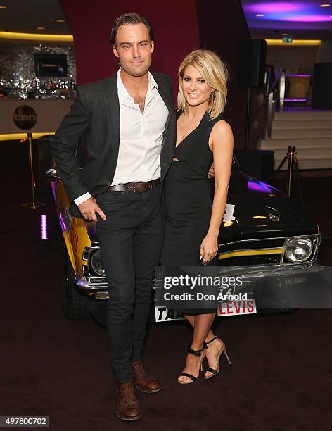 Matthew Le Nevez and Natalie Bassingthwaighte pose at The Star during the Network 10 Content Plan 2016 event on November 19, 2015 in Sydney,...