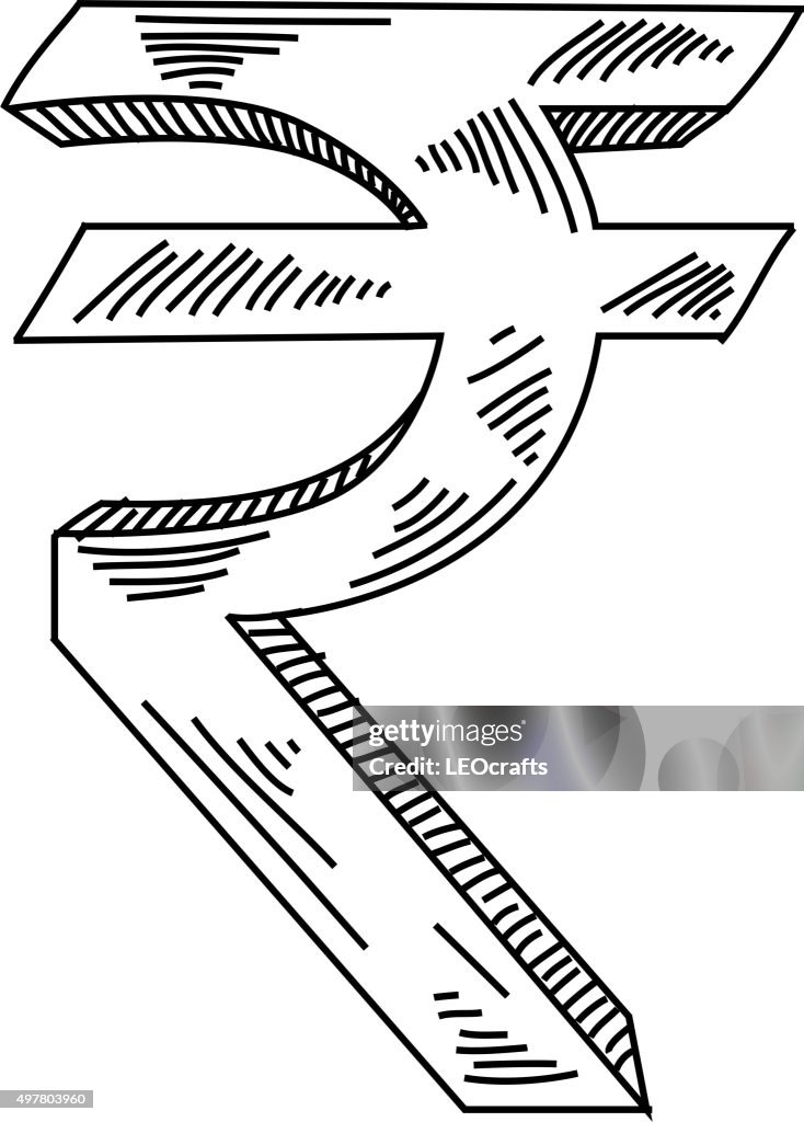 Rupee Symbol Drawing
