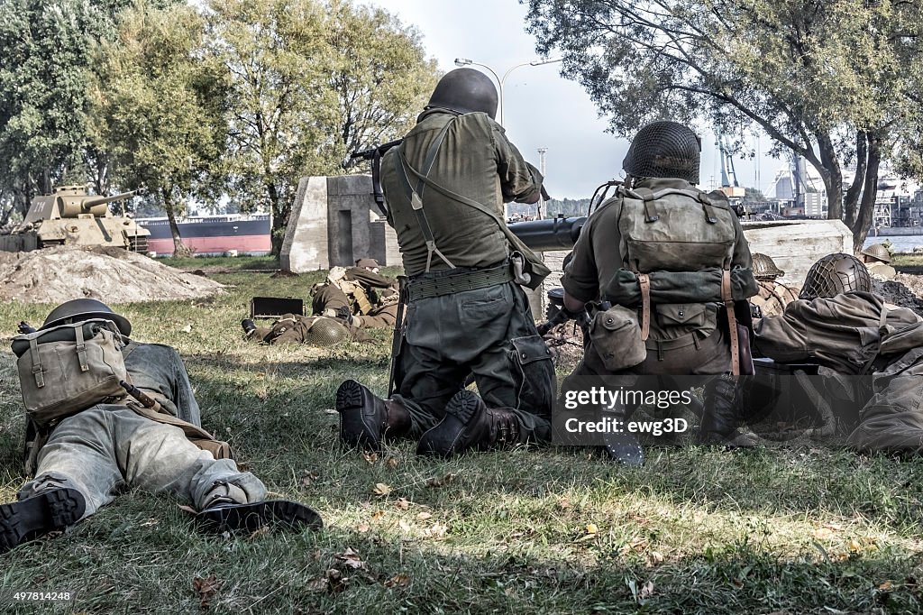 La Segunda Guerra Mundial (World War II los soldados de Infantería