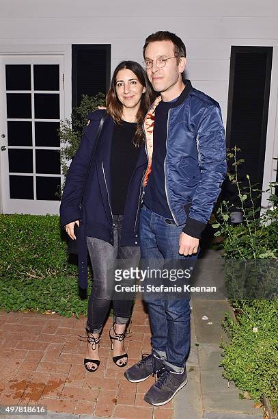 Andrea Lieberman and Scott Sanders attend Barneys New York, Jennifer Aniston, and Tobey Maguire host a private dinner to celebrate The Barneys New...
