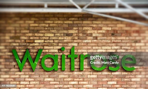 The Waitrose sign is displayed outside a branch of the supermarket on November 18, 2015 in Bristol, England. As the crucial Christmas retail period...