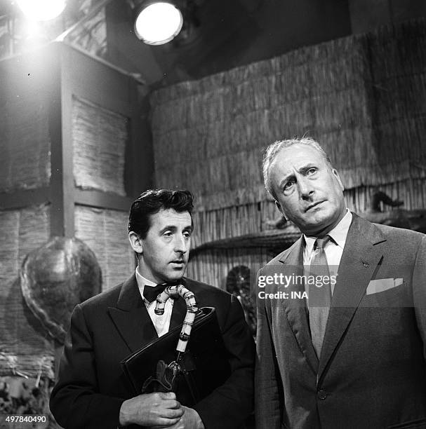 Jean Lefebvre and jeans OZENNE in "The lover of Borneo" realized by Roger Iglesis