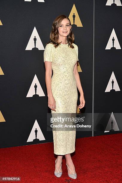 Carey Mulligan attends the Academy of Motion Picture Arts and Sciences' 7th Annual Governors Awards at The Ray Dolby Ballroom at Hollywood & Highland...