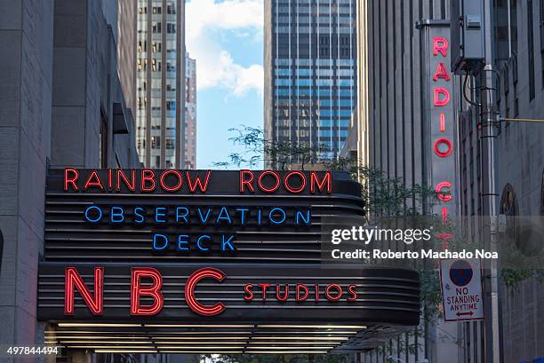 Studios in New York City: Historic 30 Rockefeller plaza in Midtown Manhattan is home to NBC studios, an observation deck, and a nightclub Rainbow...