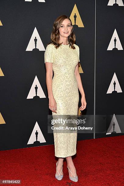 Carey Mulligan attends the Academy of Motion Picture Arts and Sciences' 7th Annual Governors Awards at The Ray Dolby Ballroom at Hollywood & Highland...