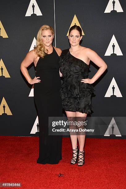 Amy Schumer and Kimberly Schumer attend the Academy of Motion Picture Arts and Sciences' 7th Annual Governors Awards at The Ray Dolby Ballroom at...