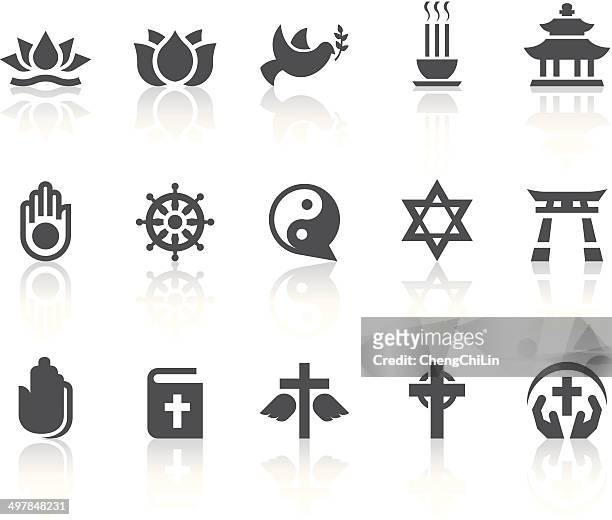 religion icons/einfache schwarz-serie - kampfsport schwingen stock-grafiken, -clipart, -cartoons und -symbole