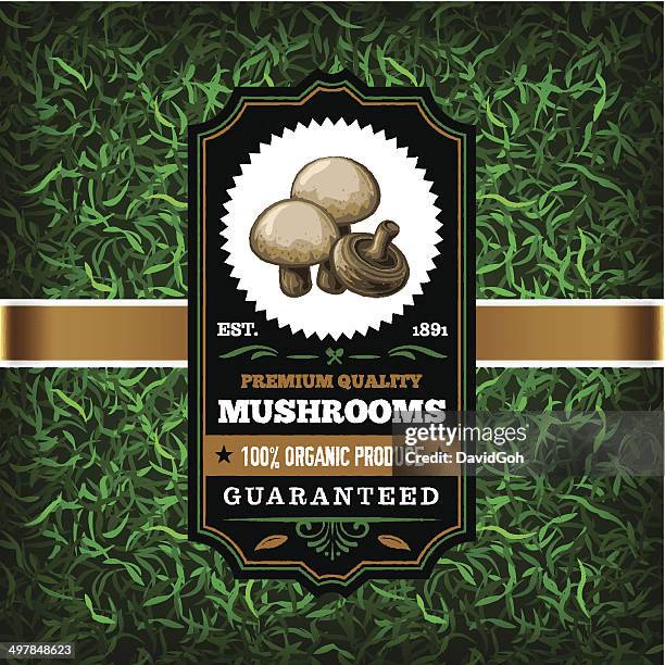 Musroom Labels 114 Mushroom Label Design Stock Photos, High-Res Pictures, and Images ...