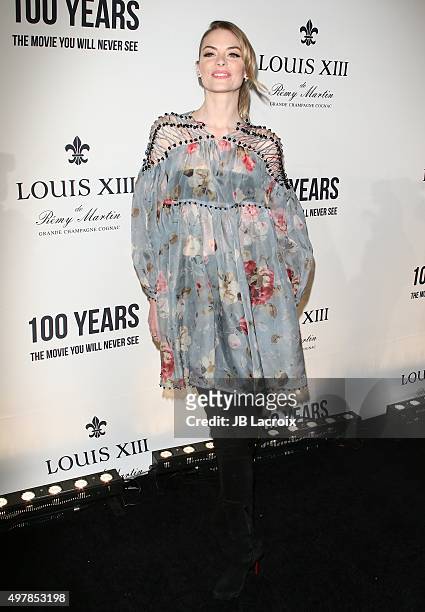 Actress Jaime King attends Louis XIII Celebration of '100 Years' The Movie You Will Never See, starring John Malkovich at a private residence on...