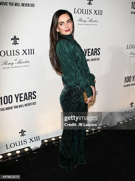 Ana de la Reguera attends Louis XIII Celebration of '100 Years' The Movie You Will Never See, starring John Malkovich at a private residence on...