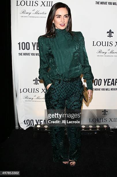 Ana de la Reguera attends Louis XIII Celebration of '100 Years' The Movie You Will Never See, starring John Malkovich at a private residence on...