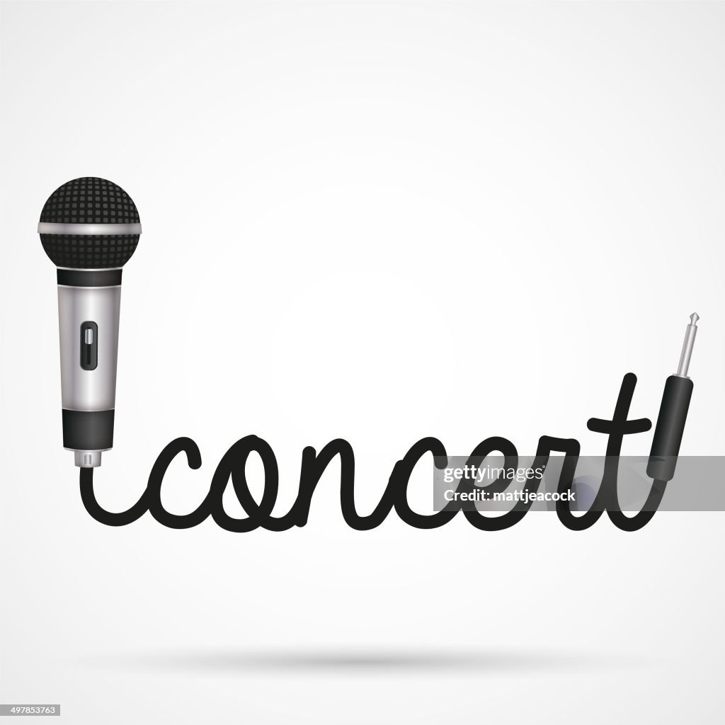 Microphone word concert
