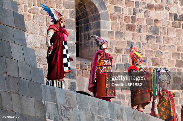 inti raymi festival. religion and tradition, inca. cusco, peru. - inti raymi festival stock pictures, royalty-free photos & images