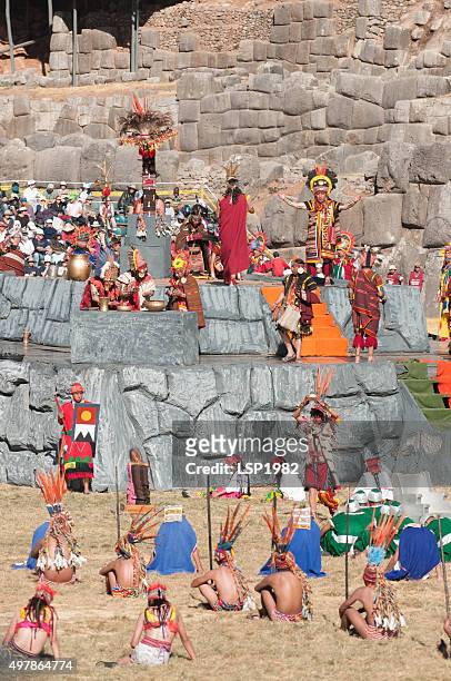 inti raymi festival. religion and tradition, inca. cusco, peru. - inti raymi festival stock pictures, royalty-free photos & images