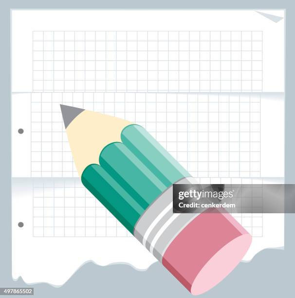vector paper and pencil - junior high stock illustrations