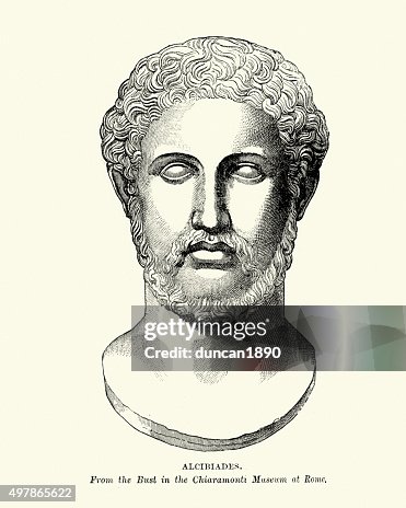 Ancient Greece Bust Of Alcibiades High-Res Vector Graphic - Getty Images
