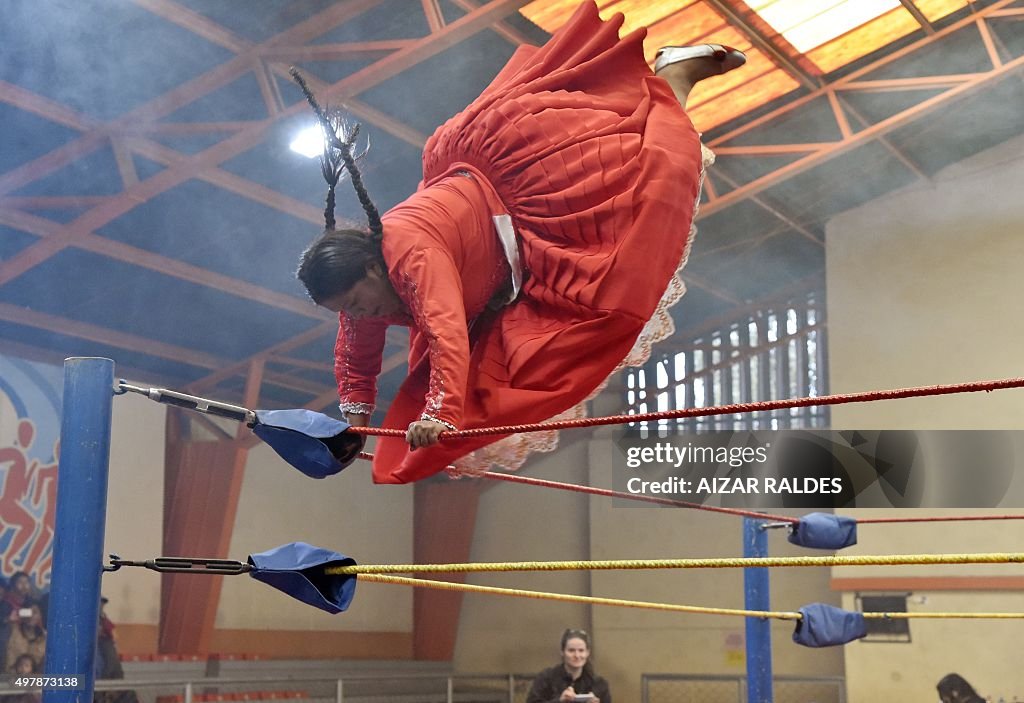 BOLIVIA-CHOLITAS-WRESTLING