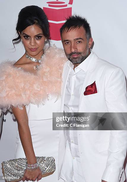 Mario Domm and guest of Camila attend the 2015 Latin GRAMMY Person of the Year honoring Roberto Carlos at the Mandalay Bay Events Center on November...