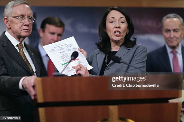 Senate Minority Leader Harry Reid , Sen. Chris Murphy , Senate Homeland Security Committee ranking member Sen. Maria Cantwell and Sen. Charles...