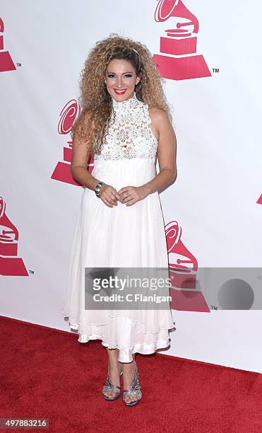 Erika Ender attends the 2015 Latin GRAMMY Person of the Year honoring Roberto Carlos at the Mandalay Bay Events Center on November 18, 2015 in Las...