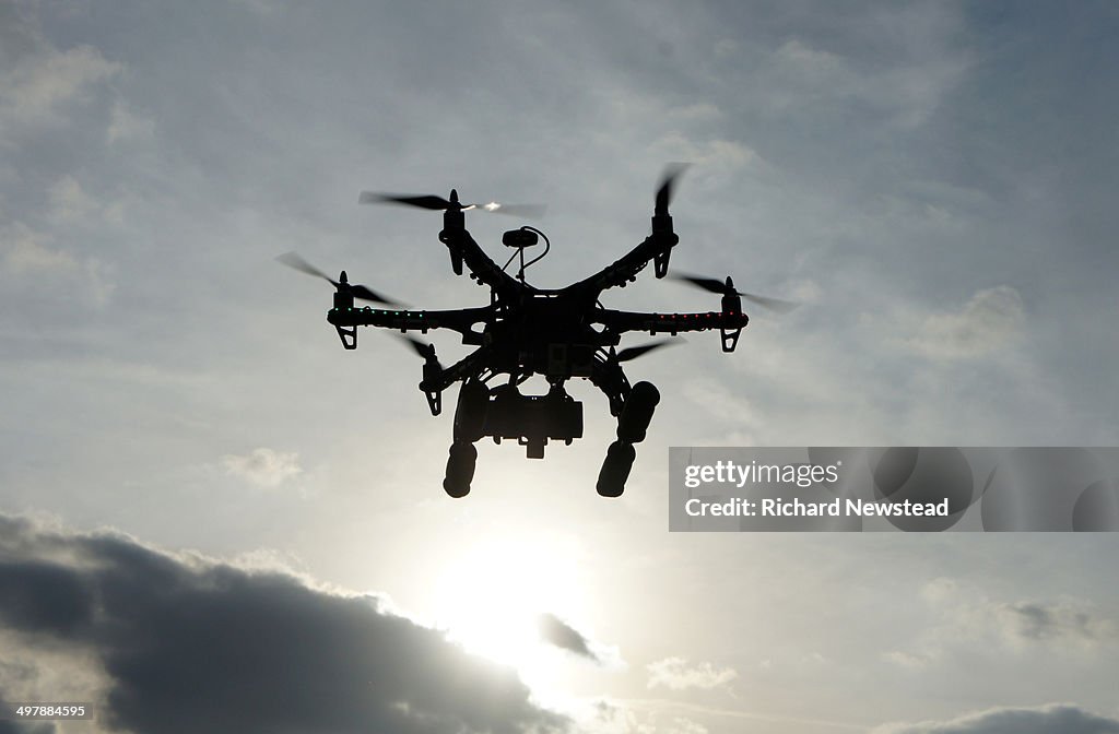 Drone at Sunset