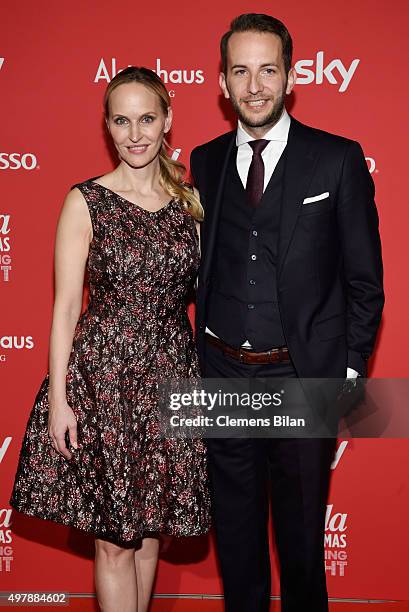 Anne Meyer-Minnemann of Gala and Timo Weber of Alsterhaus attend GALA Christmas Shopping Night 2015 at Alsterhaus on November 19, 2015 in Hamburg,...