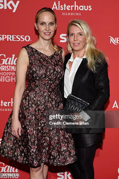 Anne Meyer-Minnemann of Gala and Astrid Bleecker of Gala attend GALA Christmas Shopping Night 2015 at Alsterhaus on November 19, 2015 in Hamburg,...