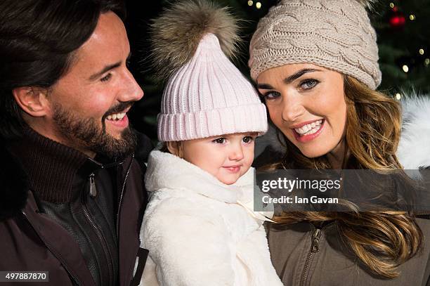 Jay Rutland, Tamara Ecclestone and their daughter Sophia Eccelstone-Rutland attend the opening of Hyde Park's Winter Wonderland at Hyde Park on...
