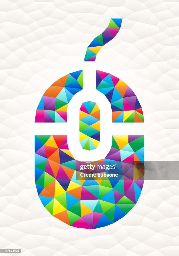 Computer Mouse Patterned Computer Mouse On Triangular Pattern Mosaic Royalty Free Vector Art ...