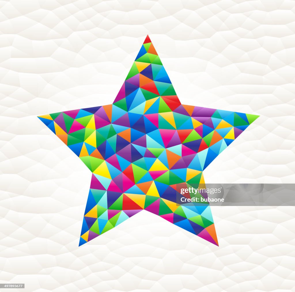 Star Moasic Pattern Star On Triangular Pattern Mosaic Royalty Free Vector Art High-Res ...