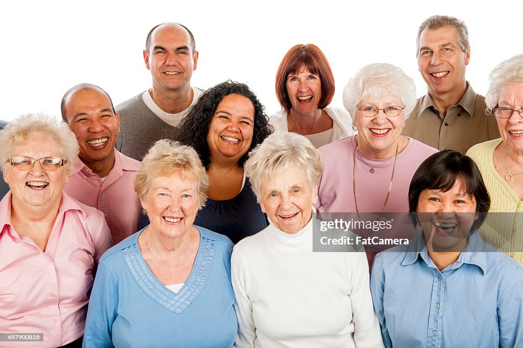 Senior Adults Standing Together
