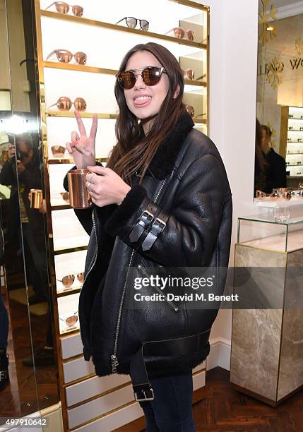 Dua Lipa attends the Mount Street Christmas Lights switch on hosted by Linda Farrow featuring the launch of Julian The Bear, the Linda Farrow Holiday...