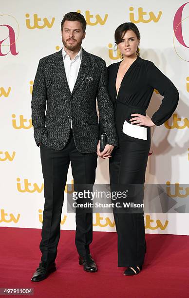 Rick Edwards and Emer Kenny attend the ITV Gala at London Palladium on November 19, 2015 in London, England.