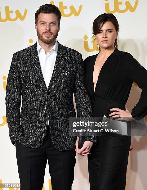 Rick Edwards and Emer Kenny attend the ITV Gala at London Palladium on November 19, 2015 in London, England.