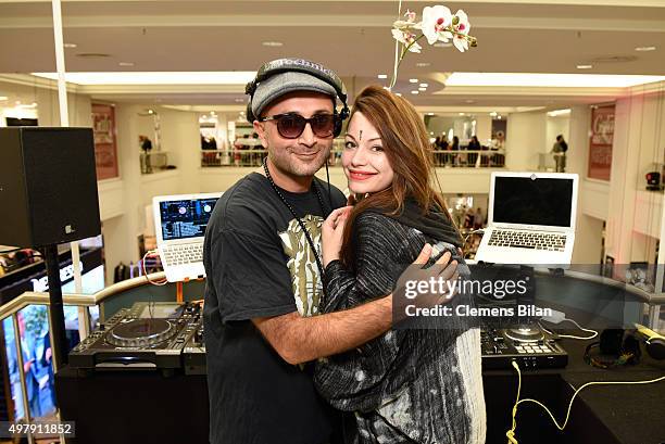 Cosma Shiva Hagen performs at the GALA Christmas Shopping Night 2015 at Alsterhaus on November 19, 2015 in Hamburg, Germany.