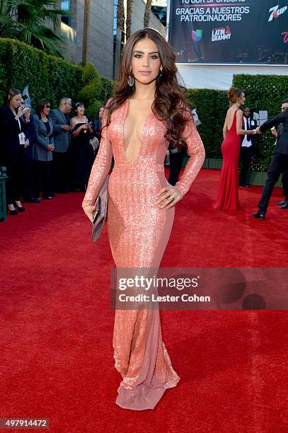 Personality/model Jessica Cediel attends the 16th Latin GRAMMY Awards at the MGM Grand Garden Arena on November 19, 2015 in Las Vegas, Nevada.