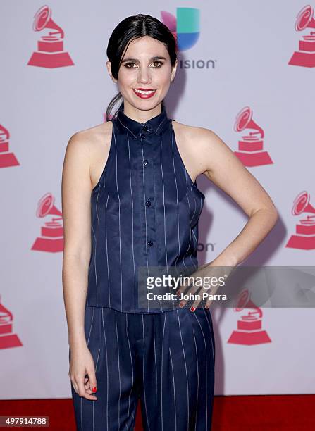 Musician Javiera Mena attends the 16th Latin GRAMMY Awards at the MGM Grand Garden Arena on November 19, 2015 in Las Vegas, Nevada.