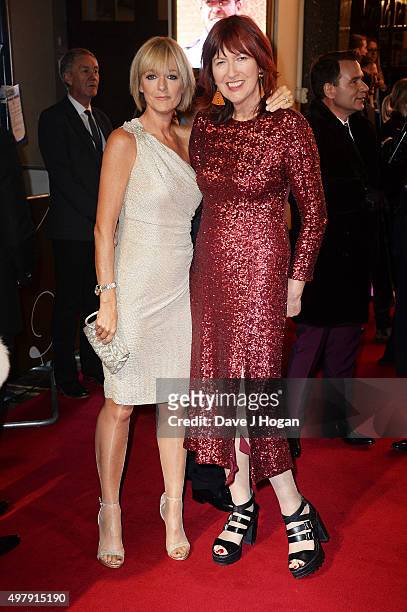Jane Moore and Janet Street-Porter attend the ITV Gala at London Palladium on November 19, 2015 in London, England.