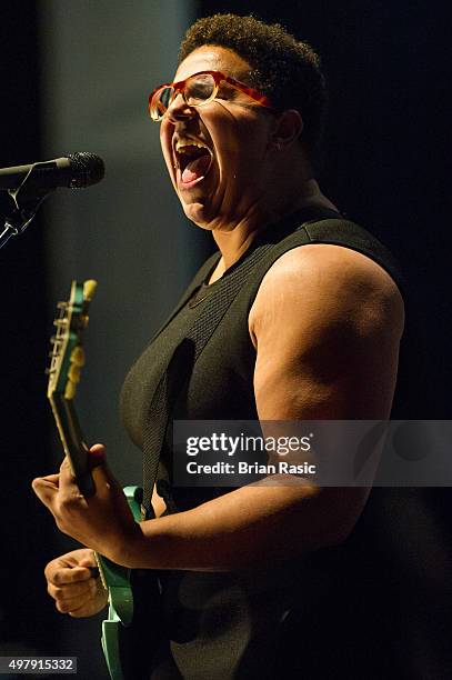 Brittany Howard of Alabama Shakes at O2 Academy Brixton on November 19, 2015 in London, England.