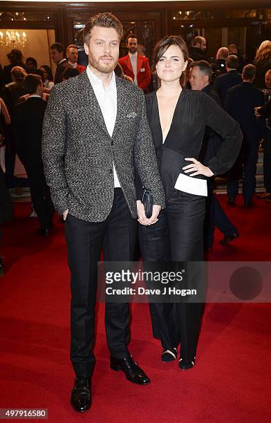Rick Edwards and Emer Kenny attend the ITV Gala at London Palladium on November 19, 2015 in London, England.